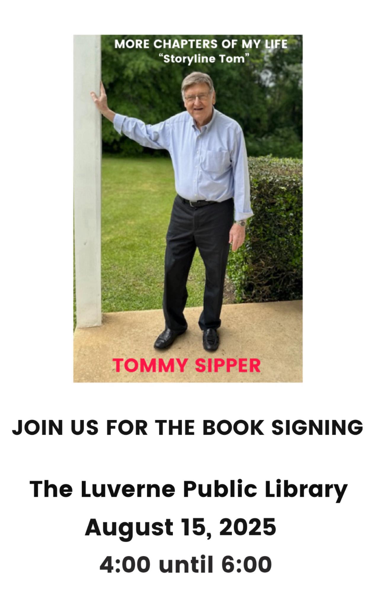 tommy sipper book signing
